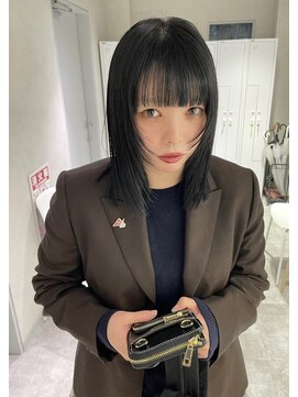 リアン バイ キートス(Lien by kiitos) ボブ/レイヤー/顔周りレイヤー/雰囲気の出るヘアスタイル