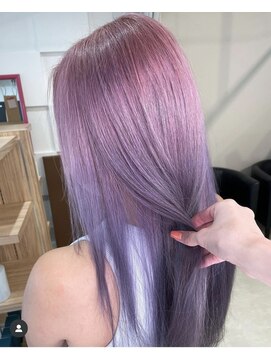 ピンクアッシュ×ラベンダー