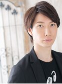 斜めバング清潔感ビジネスメンズショートX北浦和