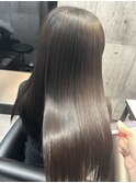 ダークブラウン×上級髪質改善