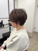 スクエアペア(SQUARE PAIR)&nbsp;くびれショート　白髪ぼかし　ベージュ　30代40代