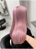 13436ブリーチ＆ダブルカラー韓国レイヤーラベンダーピンク