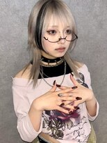 ボヤージュニケ(Voyage Nike)&nbsp;ホワイトウルフ/シールエクステ黒メッシュ