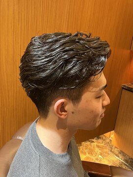 ヘアモード キクチ 銀座店 銀座　理容室　七三ナチュラルパーマ