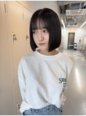 【高城】10代20代暗髪きりっぱなしボブ