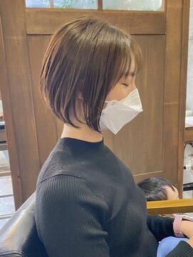 美容室カードル 新小岩店(Cadre) 丸みショート/艶カラー