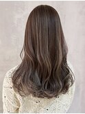 ロングくびれヘア美髪韓国ヘア顔周りレイヤー_ba495041