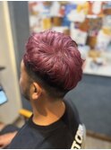 落ちていくカラーを楽しむ♪ボルドーなフェードカット