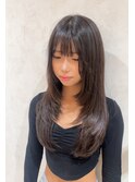 レイヤーカット/韓国/ワンカール/コテ巻き/32ミリ