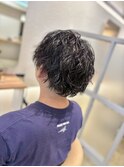 ショートカットミニウルフカットショートウルフチェリーブラウン