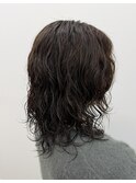 ミディアムヘア/暗めカラー/グランマッシュ/松戸駅
