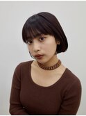前髪あり内巻きボブ