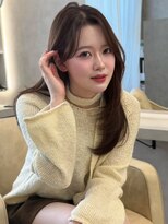 オムニス 表参道(Omnis) 大人可愛い韓国ヘアミディアムレイヤー小顔顔周りカット髪質改善