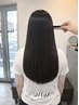 【より扱いやすい髪に】カット+ツヤ髪ストレート　￥18500
