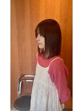 ウル 久留米(URU) ワンレンボブ/伸ばし中でも可愛い