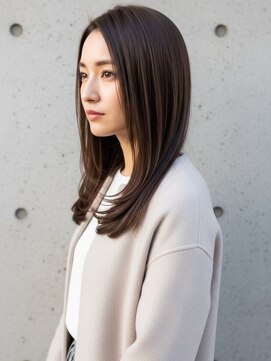 フルショウ 苦楽園店(FURUSHO) ミディアムレイヤー/大人かわいい/ココアブラウン/セミロング