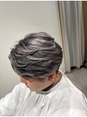 メンズシルバーシャドウルーツ × フェザーショート
