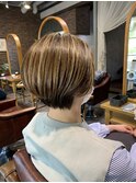 40代ショートボブ