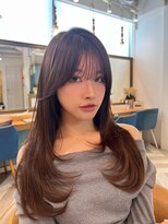 ロンドアベニール 北千住(Lond avenir)&nbsp;レイヤーボブ/ミルクティーベージュ/髪質改善/顔周り/北千住