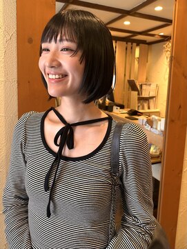 フランジェッタヘアー(Frangetta hair) ステップカット♪ボブ　担当川合