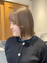 テトラ バイ ネオリーブ 横浜西口店(tetra by neolive)&nbsp;ミルクブラウン　ベージュ　ハイトーン　切りっぱなし　横浜★