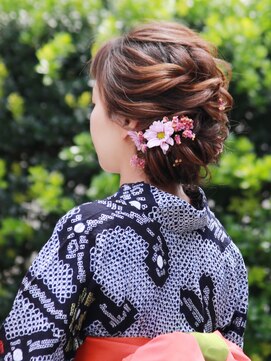マチュレ(Mature) 【ヘアセット専門店Mature】浴衣＆編みこみアップヘア☆