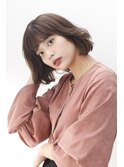 大人可愛い無造作ボブ★アンティークアッシュ