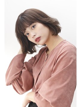 ヘアアンドケア エジェリラボ(hair&care egerie lab) 大人可愛い無造作ボブ★アンティークアッシュ