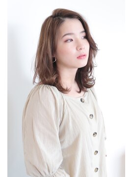フレイムス ヘアアンドリラックス 吉川店(Frames hair&relax) 大人ゆるミディアム