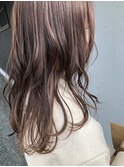 ピンク系ハイライトカラー