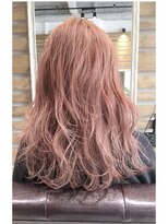 ルー(loup)&nbsp;ピンクベージュ/サーモンピンク/ダブルカラー/ブリーチ/韓国風