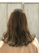 アクロス ヘアーデザイン 溝の口店(across hair design) バレイヤージュでグレーカラー