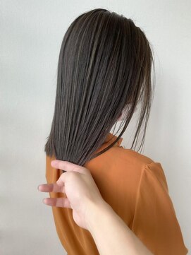 ヘアーアンドスパ フェリーチェ ミチ 野田屋町店(HAIR&SPA felice MICHI) 【felice MICHI島田和也】オリーブグレージュ