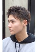 ツイストスパイラルパーマ　ツーブロック