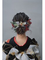 シアン(cyan)&nbsp;成人式、卒業式アレンジセット