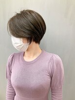 トップヘアー 総社店(TOP HAIR)&nbsp;前髪なしショート _ グレーベージュ