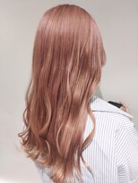 クオレア(CUOREA)&nbsp;韓国風ピンクベージュカラー×艶ゆるふわ巻きロングヘア