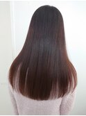 20代30代40代ピンクアッシュ髪質改善カラー艶感ストレート