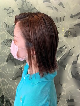 エディット アンド 緑地(Edit&) 切りっぱなしボブ