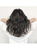 前髪 ブリーチ2回した美髪透明感シルバーグレーカラー！　小岩