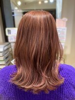 アズール 草加(azule) ピンクベージュ ハイライトカラー ブリーチ