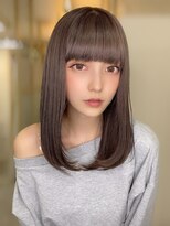 トイロ 新宿(Toiro) オシャレ可愛い　重めフルバング　ナチュラルストレート