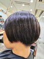 ロゼ 宝塚(Rose) ダークアッシュグレイの刈り上げショートボブスタイル