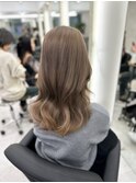 ブリーチなしでもできる明るめベージュカラー♪