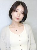 天神【BIRTH】ワンレンボブ前髪あり小顔ネビージュ20代30代 12