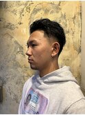 オールバック　パーマ