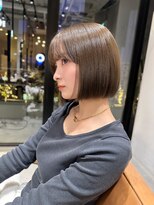 アリーズ(ALLYS) オリーブベージュ×ラインボブ(担当奥田)