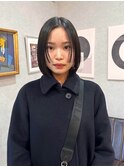 島田/艶髪 ワンレン 顔まわり ミニボブ 小顔カット 髪質改善