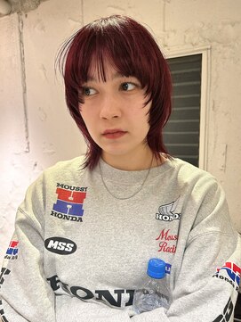 ルーム(Loom.) ワインレッド　マッシュウルフ