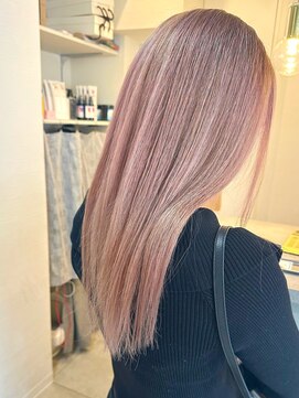 サニー 西中島店(sunny.) ピンクベージュ/美髪/春のイメチェン